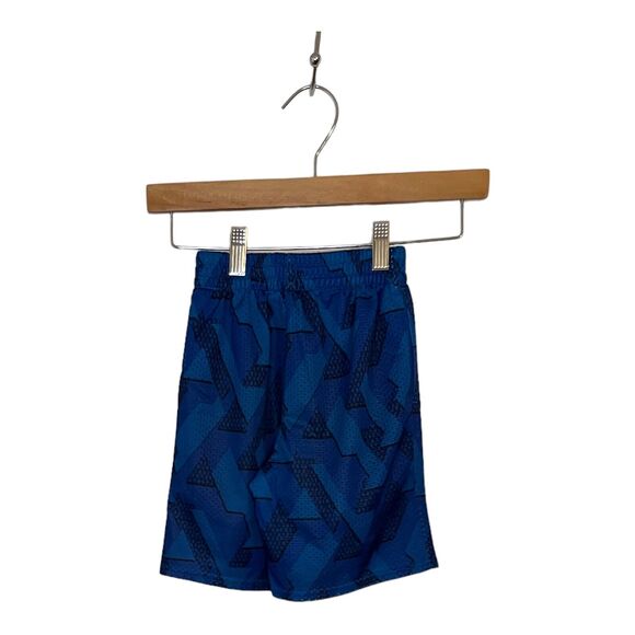 Starter Boys Shorts Size XS 4/5 Blue Geometric Pattern Elastic Waist - Picture 2 of 4